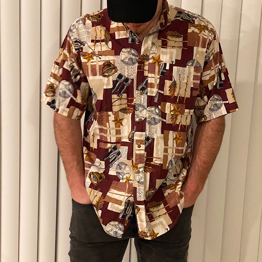 Vintage button down short sleeve